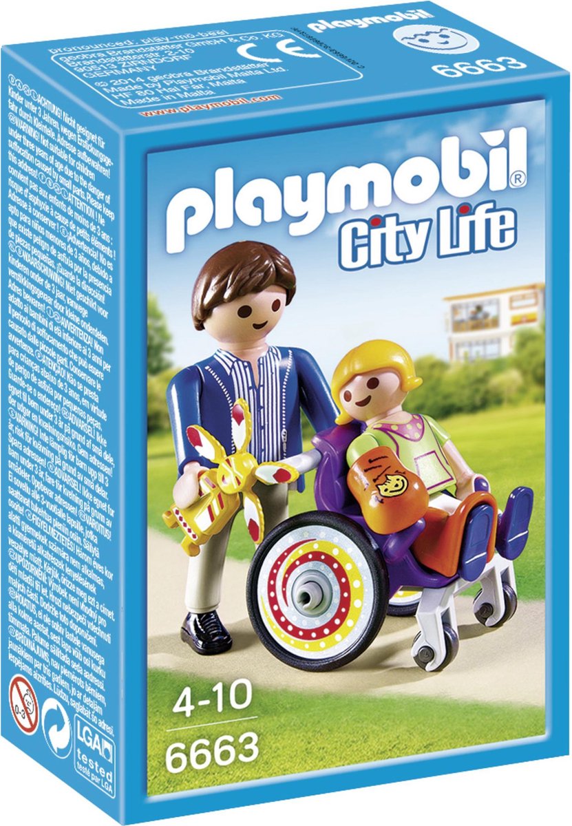 Playmobil CITY LIFE - PATIËNT IN ROLSTOEL - Juguete - multicolor 