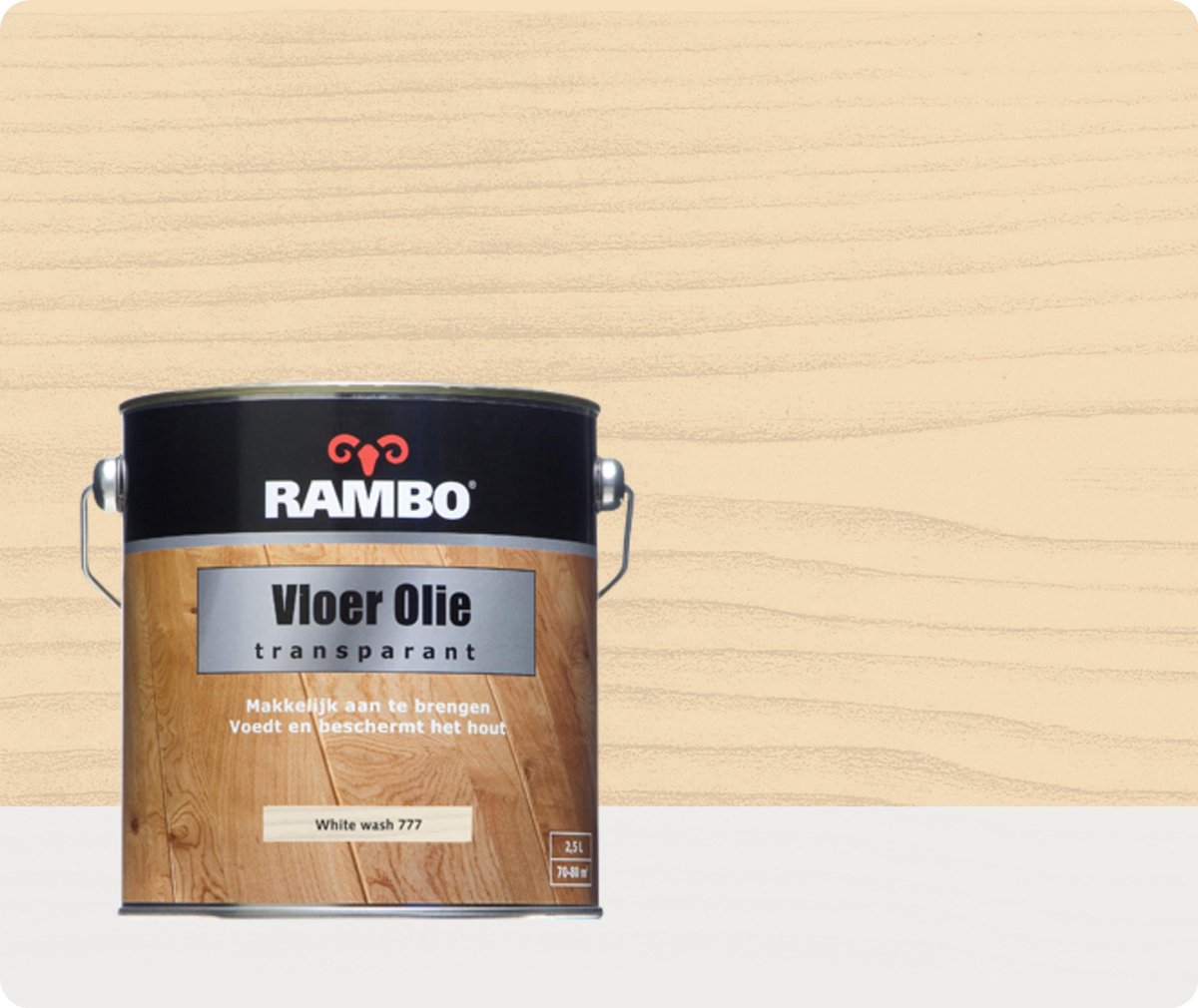 Rambo Vloer Olie Transparant 2,5 liter - Whitewash