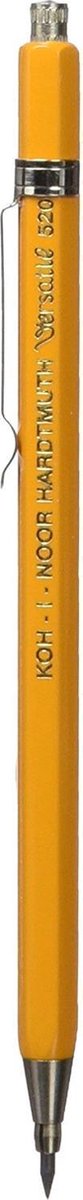 KOH-I-NOOR 5201 2mm Diameter Mechanical Clutch Lead Holder Pencil x 2 - Yellow, (5201CN1004KK).