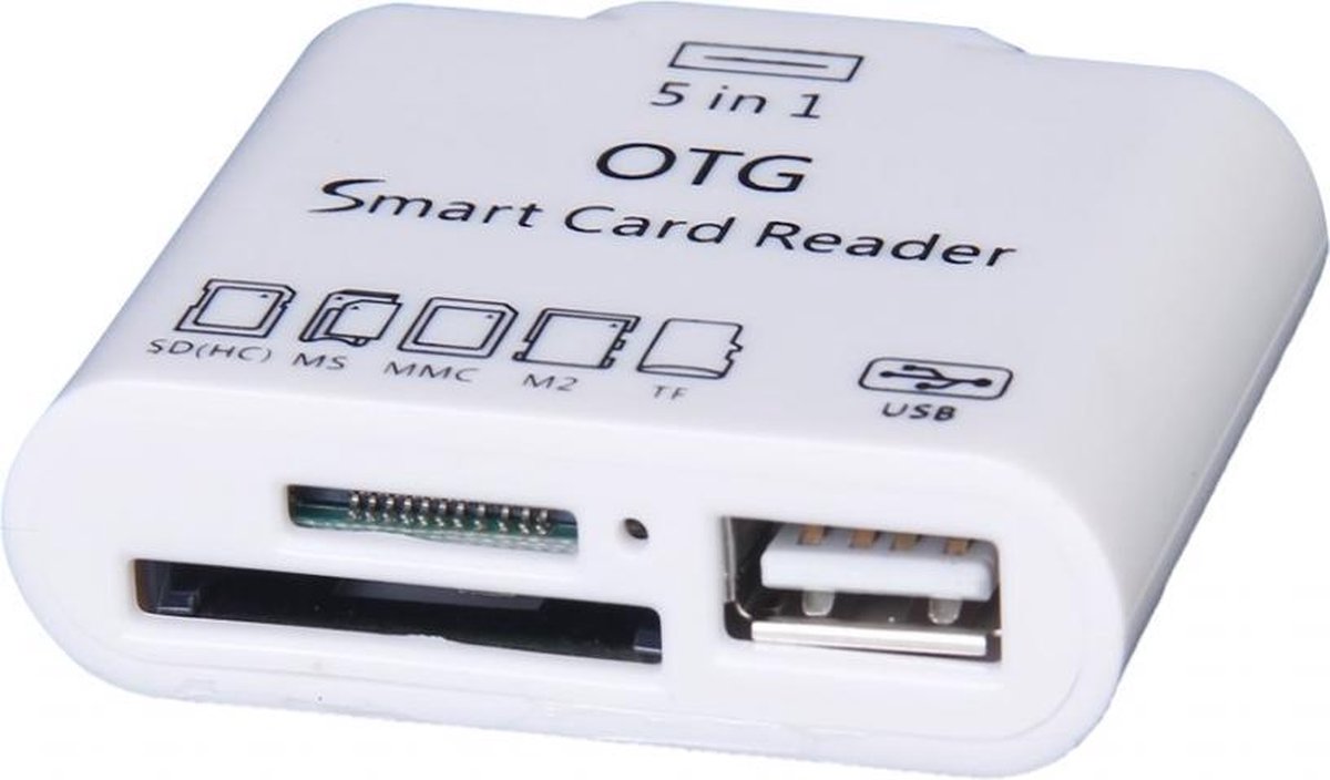 fysiek uitbreiden streep Micro USB OTG Connection Kit 5 in 1 voor Kruidvat Cherry Mobility M738  Proline , wit ,... | bol.com