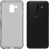 Backcover Shockproof TPU Case voor Samsung Galaxy A6 (2018) Transparant Zwart