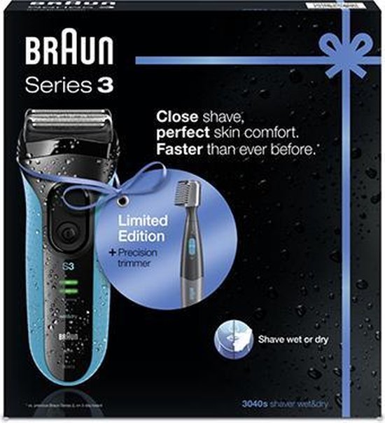 Braun Limited Edition Series 3 3040 Wet & Dry Elektrisch scheerapparaat en cruZer6...