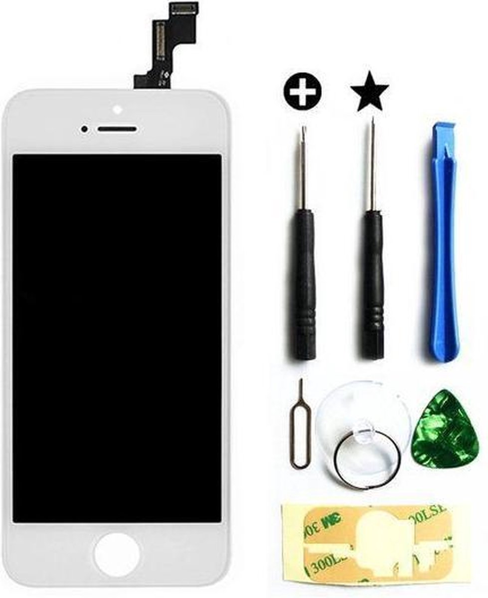 LCD Display Geschikt voor Apple iPhone 5S – Compleet – Wit