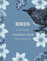 Birds & Nature Coloring Book for Adults