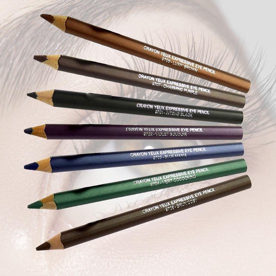BIGUINE MAKE UP PARIS Crayon Yeux Expressive Eye Pencil -  Cosmetics - 1.2g - 9707 Charming Purple