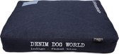Lex & Max Denimworld - Losse hoes voor hondenkussen - Ligzak - Indigo - 90x65x21cm