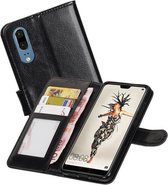 Huawei P20 Pro Portemonnee hoesje booktype wallet Zwart
