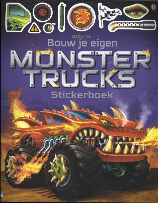 Bouw je eigen monstertrucks Stickerboek