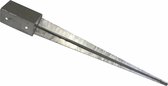 Insteek Pergoladrager Verzinkt - 71 x 71 x 750 mm