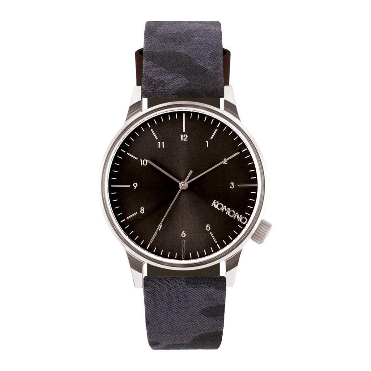 Komono Winston Camo Black horloge KOM-W2168 - Heren Horloge - (Valentijn cadeautje voor hem)