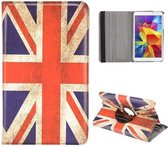 Samsung Galaxy tab 4 (8.0) - hoes, cover, case - 360 draaibaar - PU leder - UK vlag