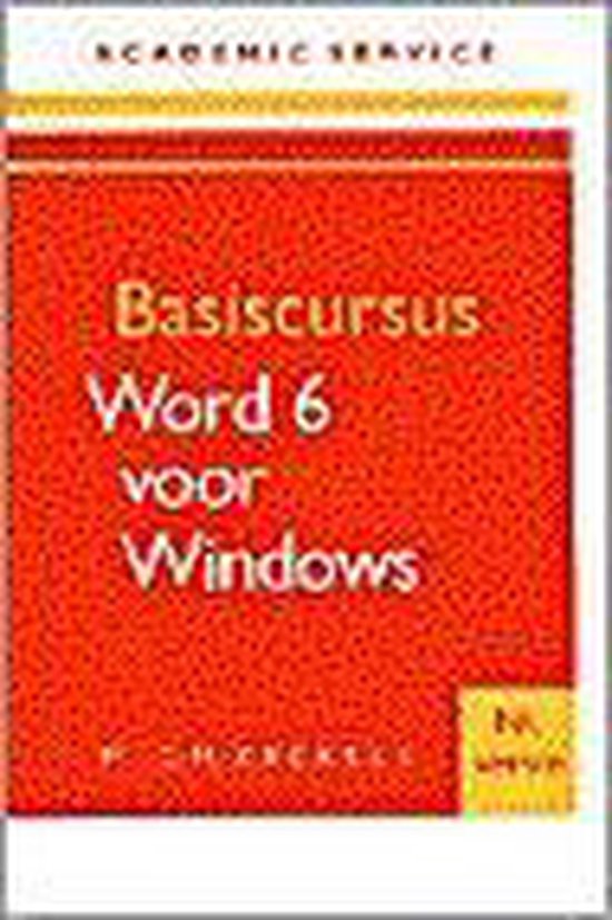 Basiscursus Word 6 voor Windows - cover