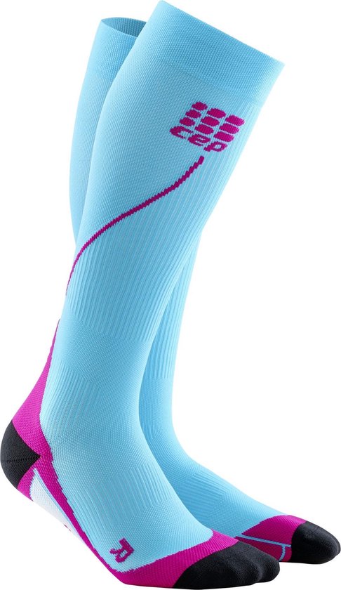 cep Run Socks Hardloopsokken roze/turquoise Schoenmaat II / 25-31 cm