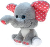 Grote pluche olifanten knuffel van 80 cm - mega knuffeldier olifant