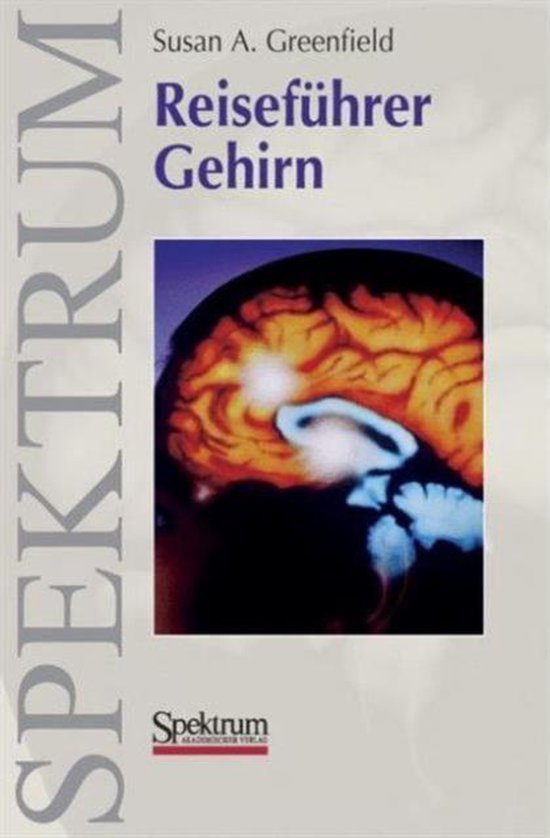 Boekomslag met de titel 'Reisefuhrer Gehirn' en een afbeelding van een geel-bruin brein.