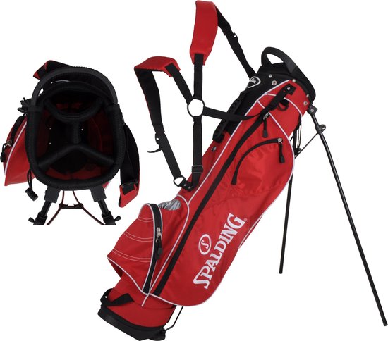 Onderzoek dienen hek Spalding stand bag 6,5" - golftas - red/white | bol.com