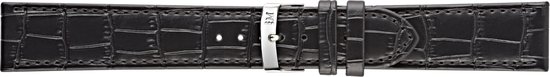 Morellato PMX019JUKE PC horlogebandje - Leer - Zwart - 16 mm