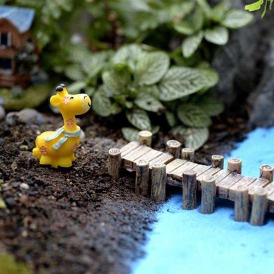 Houten Brug Miniaturen Fee Beeldjes Hars Bonsai Micro Landschap DIY  Ambachten Fairy... | bol.com