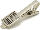 Barcode dasspeld | Das speld Bar Code Zilverkleur Zilverkleurig | Stropdasclip Stropdas Clip | Speciaal Uniek