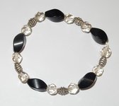 Armband met Onyx en Citrienedelsteen