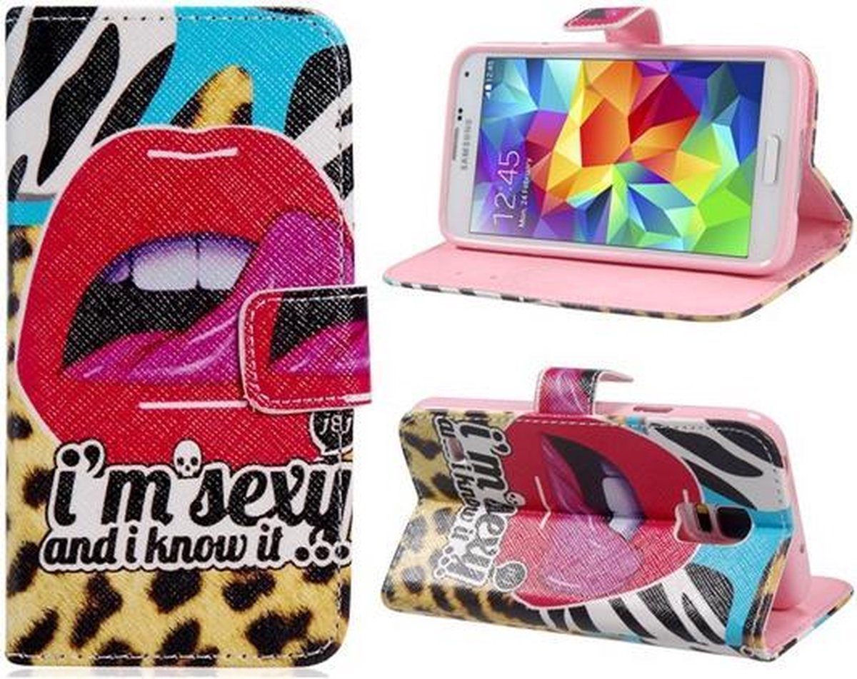 I am sexy and i know it wallet hoesje Samsung Galaxy S6