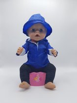 B-Merk Baby Born regenjas, blauw