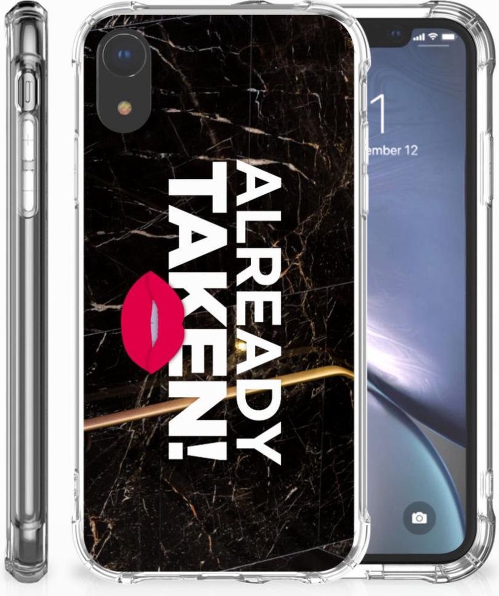 Apple iPhone Xr Telefoonhoesje met tekst Already Taken Black