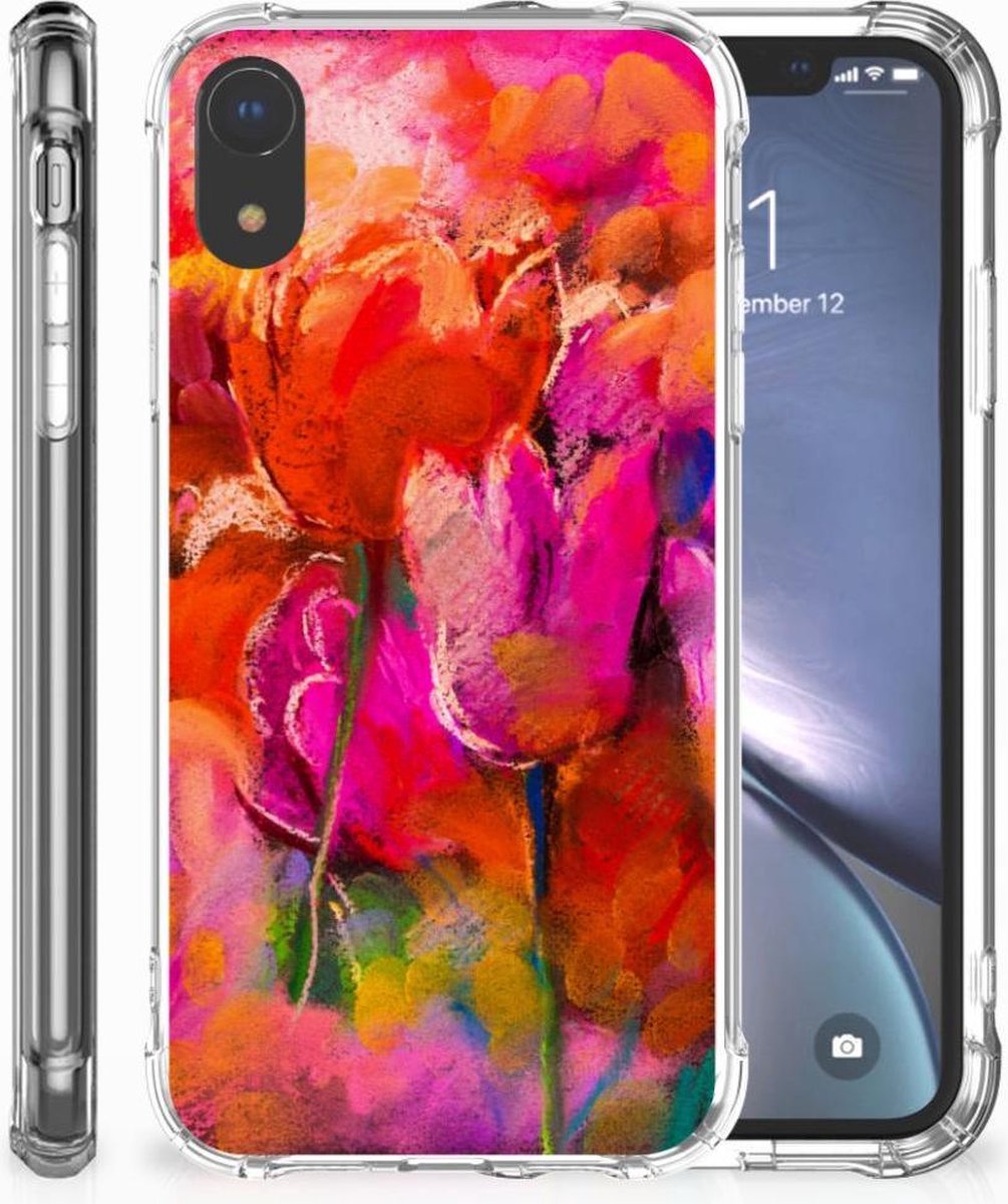 Back Cover voor Back Cover Apple iPhone Xr Tulips