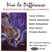 Vive la Différence: String Quartets by 5 Women from 3 Continents