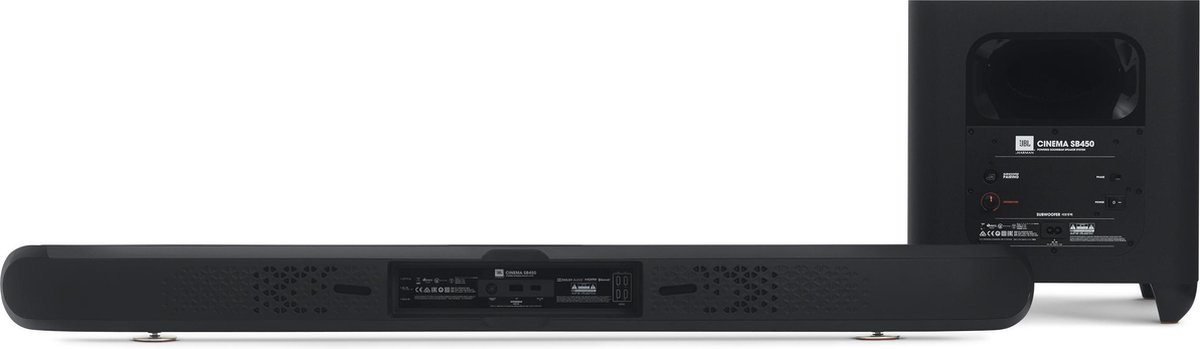 JBL Cinema SB450 Soundbar - Met Draadloze Subwoofer - Zwart | bol