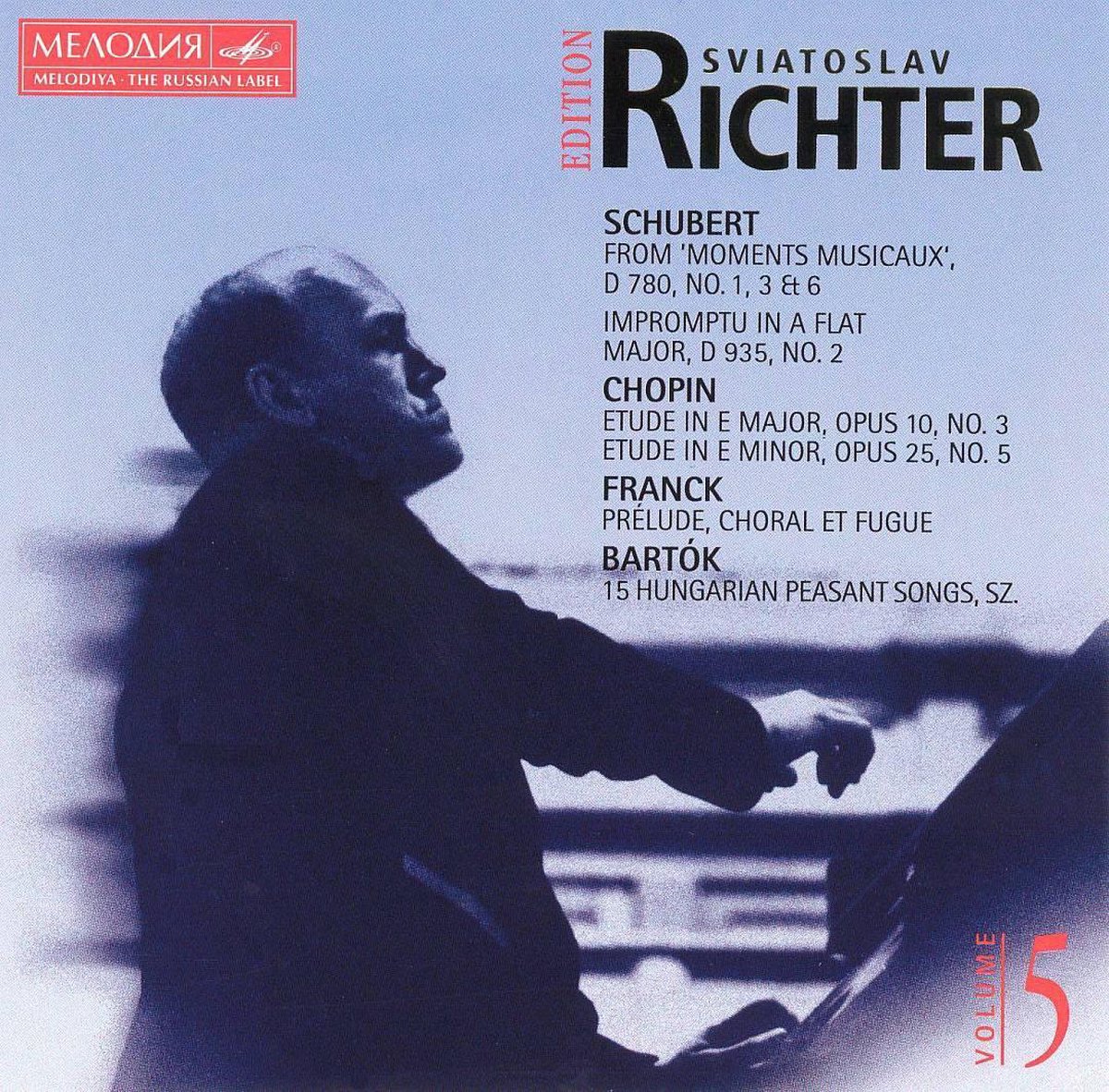 Schubert: Moments Musical; Chopin: Etudes; Bartok: Hungarian Peasant Songs - Sviatoslav Richter