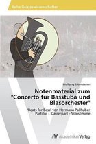 Notenmaterial Zum Concerto Fur Basstuba Und Blasorchester