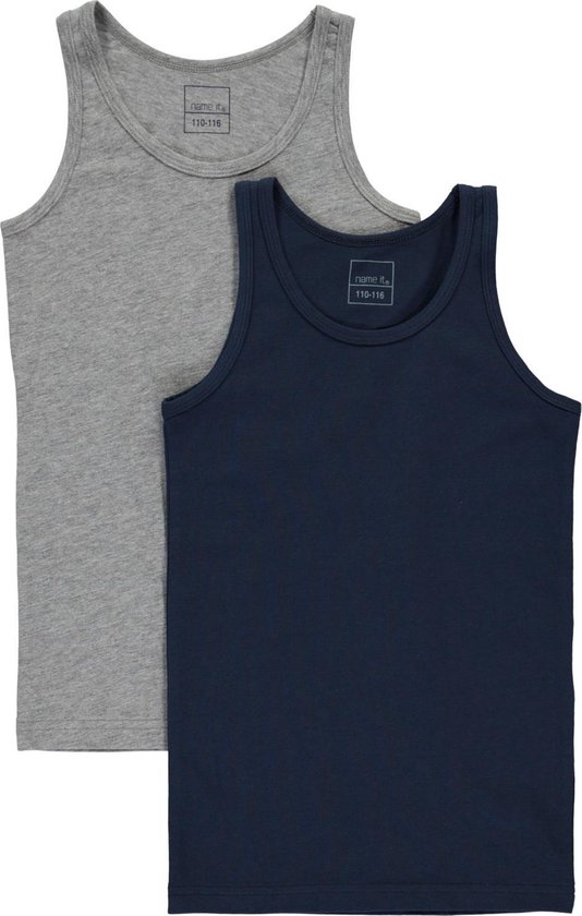 NAME IT NKMTANK TOP 2P NOOS Jongens Onderhemd - Maat 134/140