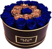 Infinity Royal Blue Medium Black Flowerbox – Round