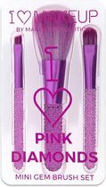 I Heart Revolution - Pink Diamonds Brush Kit - Make-Up Kwasten Set