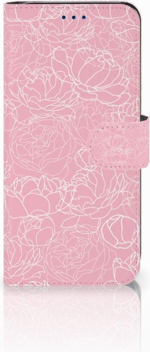 Samsung Galaxy S8 Hoesje White Flowers