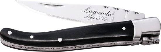 Laguiole Style de Vie Zakmes - in giftbox - Zwart ebbenhout