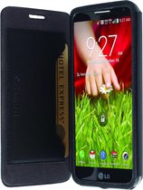 LG G2 Mini Hoesje - Krusell - Malmö Serie - Kunstlederen Bookcase - Zwart - Hoesje Geschikt Voor LG G2 Mini