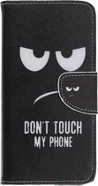 Book Case - Geschikt voor Samsung Galaxy A40 Hoesje - Don't Touch