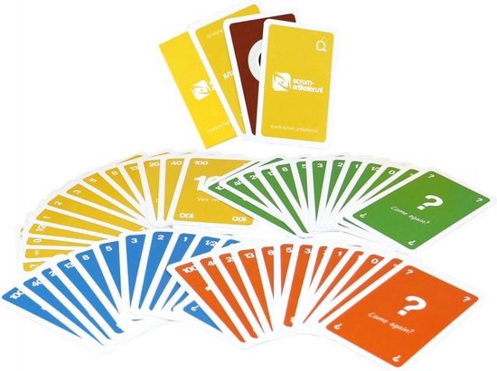Scrum Planning Poker kaarten
