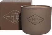 Candle HIB Elegance matt nature brown H11 D12,5