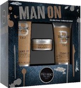 TIGI Bed Head For Men Man On Gift Set 250 Shampoo + 200ml Conditioner + 85g Workable Wax