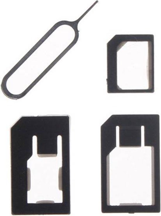 Simkaart knipper - micro en nano simkaart en micro simkaart - 4 delig
