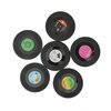 Retro Vinyl Elpee Design Onderzetters - Feest LP Onderleggers Coasters Set