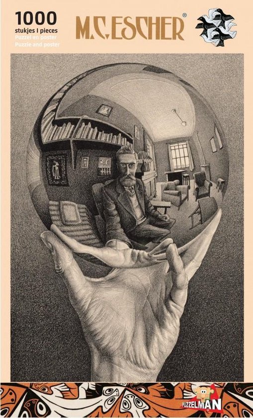 Verslagen feit Ijver Hand met Spiegelende Bol - M.C. Escher (1000) | bol.com