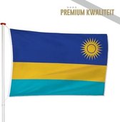 Rwandese Vlag Rwanda 150x225cm - Kwaliteitsvlag - Geschikt voor buiten
