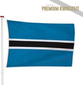 Botswaanse Vlag Botswana 150x225cm - Kwaliteitsvlag - Geschikt voor buiten