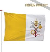 Vaticaanse Vlag Vaticaanstad 200x300cm - Kwaliteitsvlag - Geschikt voor buiten