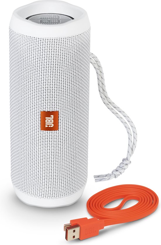 glans Bourgondië Onzuiver JBL Flip 4 - Bluetooth Speaker - Wit | bol.com