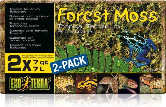 Exo Terra - Forest Moss Terrarium Substraat - Dubbelpak 500GR/7L - Exo Terra
